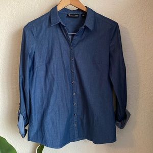 7th Ave. NY&Co. Denim Button down Shirt